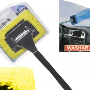 Снимка на Микрофибърна кърпа с дръжка за почистване на стъкла прозорци