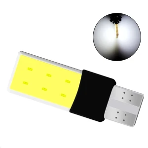 Снимка на LED Лед Диодни Крушки За Габарит, Силикон, COB, Т10 W5W, 300lm, 12V, Бели KRU137