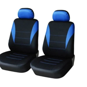 Снимка на 1+1 Нова Универсална тапицерия за предни седалки , калъфи за автомобил бус ван текстил в синьо-черно