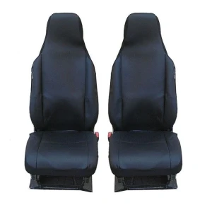 Снимка на 1+1 СЪС СЛЯТ ПОДГЛАВНИК ВИСОКИ КОМПЛЕКТ УНИВЕРСАЛНИ КАЛЪФИ, ТАПИЦЕРИЯ ЗА ПРЕДНИ СЕДАЛКИ ЗА АВТОМОБИЛ , БУС , ДЖИП ЦВЯТ ЧЕРЕН , ТЕКСТИЛ