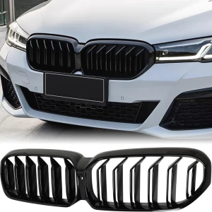 Снимка на Двойни Бъбреци Решетки За BMW 5 SERIES G30 G31 LCI БМВ 5-та Серия Facelift BMW G30 G31 G38 2020г.-2023г. Черен Гланц Лак