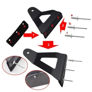 Снимка на Комплект Универсални Стойки За Led Лед Диоден Бар, Крепежни Скоби, За Монтаж на Предното Стъкло, Захващане под Вратата