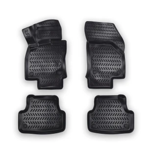 Снимка на Комплект 4бр. 3D Гумени стелки за купе от TPE гума X-Series за AUDI A3 2013-2020г.