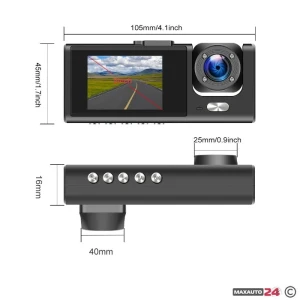 Снимка на Видеорегистратор с 3 камери - 015
