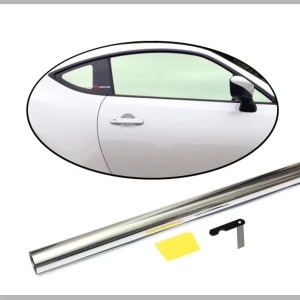 Снимка на 50 СМ X 3 Метра Огледално Сребърно Авто Фолио за затъмняване на стъкла, прозорци