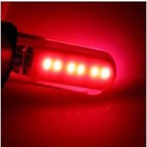 Снимка на LED Лед Диодни Крушки За Габарит, Т10 W5W, COB 12-Core, 12V, Червена, Canbus - Error free , Без грешки