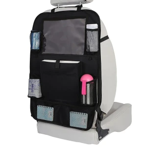 Снимка на Мултифункционален органайзер за задната част на предна седалка на автомобил Черен с 10 джоба