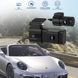 Снимка на Видеорегистратор Phone planet със задна камера 4K + 1080P 