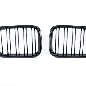 Снимка на Двойни Бъбреци Решетки за БМВ BMW E46 Преди Фейслифта 1998-2001 Черен Гланц