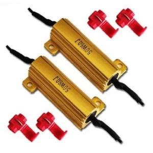 Снимка на Kомплект от 2бр. товарен резистор 50W 6 Ома Стоп Мигач Товарно съпротивление