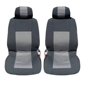 Снимка на 1+1 ЛУКС ПРЕМИУМ УНИВЕРСАЛНИ КАЛЪФИ, ТАПИЦЕРИЯ ЗА ПРЕДНИ СЕДАЛКИ ЗА АВТОМОБИЛ , БУС , ДЖИП ЦВЯТ СИВО-ЧЕРНО