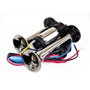 Снимка на Тромба клаксон двойна с вграден компресор 12V за кола камион бус автобус трактор и др.