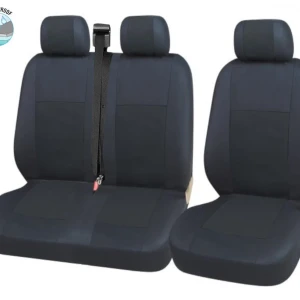 Снимка на Комплект 2 + 1 Тапицерия, Текстил, Водоустойчива, Черен цвят, 5 части