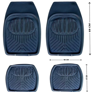 Снимка на Универсални гумени стелки тип леген за кола, джип, бус к-кт 4бр.