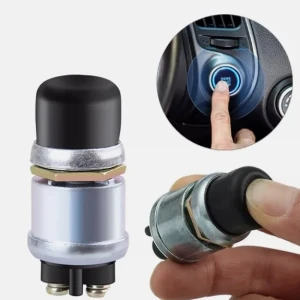 Снимка на Универсален старт бутон за запалване палене клаксон тромба 12V