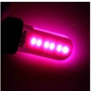 Снимка на LED Лед Диодни Крушки За Габарит, Т10 W5W, COB 12-Core, 12V, Лилава, Canbus - Error free , Без грешки