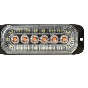 Снимка на 24LED Лед Диоден 12-24V Габарит Маркер Токос с бяла светлина + аварийна блиц оранжева светлина мигаща за камион бус ван каравана платформа кемпер пътна помощ