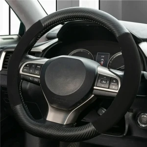 Снимка на CARBON CAR STEERING WHEEL COVER D SHAPE КАЛЪФ ВОЛ.