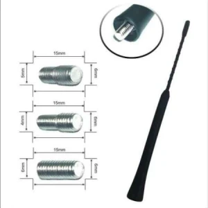 Снимка на FM/АМ Универсална Радио антена за автомобил 23.5 см. с 3 различни накрайника