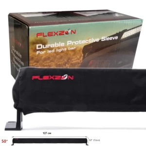 Снимка на Универсален предпазен калъф протектор за лед бар led bar защитава от всички метеорологични условия 127 см 50-инчa 50 черен