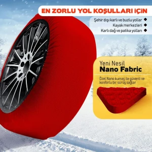 Снимка на Комплект от 2 броя текстилни вериги за сняг размер М Medium