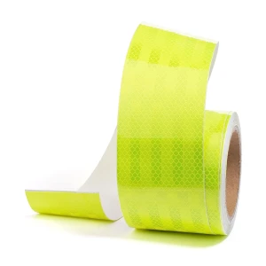 Снимка на Светлоотразителна рефлекторна самозалепваща се лента фолио с висока фотометрична мощност 5 m x 5 cm жълта