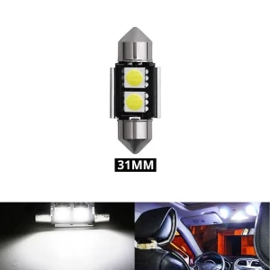 Снимка на LED Лед Диодни Крушки, 2 SMD 5050 , 31мм, 12V, Бяла Светлина