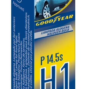 Снимка на 1 брой халогенна крушка H1 Х1 12V 55W P14,5s 5000K E4 Goodyear Гудиър