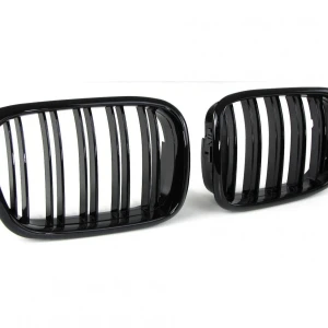 Снимка на Двойни Бъбреци Решетки За БМВ BMW E39 1995 - 2003г. Черен Гланц Лак