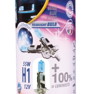 Снимка на Комплект от 2 броя халогенни крушки крушка H1 Х1 12V 55W + 100% 5000K E4 Goodyear Гудиър GDY0311