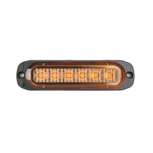 Снимка на 6 LED 12-24V Диодна Аварийна Сигнална Лампа За Пътна Помощ Платформа Жълта Блиц Светлина Мигаща Оранжев 112 x 29 mm