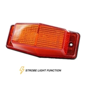 Снимка на LED Лед Диодна лампа с оранжева аварийна блиц светлина мигаща 12V - 24V за Пътна помощ Селскостопански Машини платформа и Др.