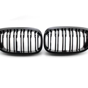 Снимка на Бъбреци Решетки за БМВ BMW E46 Facelift Фейслифт 2002-2005 Черен Гланц