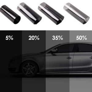 Снимка на 50 СМ X 3 Метра 35% Черно Недраскащо се Професионално Авто Фолио за затъмняване на стъкла прозорци американско