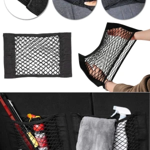 Снимка на Органайзер еластична мрежа за багажник 38см х 25см черна