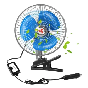 Снимка на 12V 20 cm 8 инча вентилатор за автомобил с клипс щипка