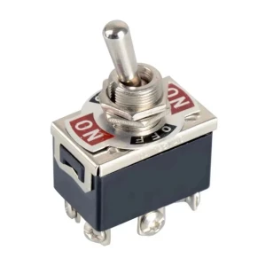 Снимка на ЦК ключ превключвател с 3 позиции ОN-OFF-ON 10A с 6 извода