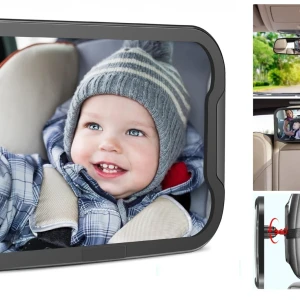 Снимка на Огледало за задна седалка за наблюдение на деца и бебета