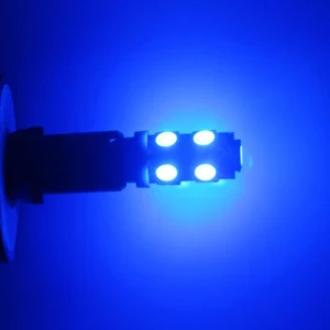 Снимка на LED Лед Диодни Крушки За Габарит, Т10-5050 W5W, 9 SMD, 12V, Синя
