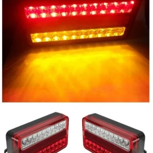 Снимка на Комплект Диодни LED Лед стопове за Бус Камион Тир Ремарке Караванa с 4 функции 12V